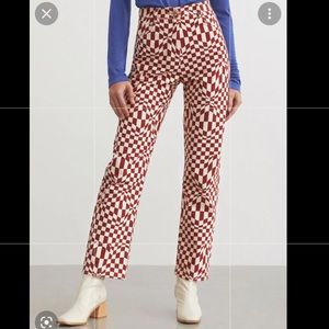 PALOMA WOOL REALMONTE CHECKERED PANTS